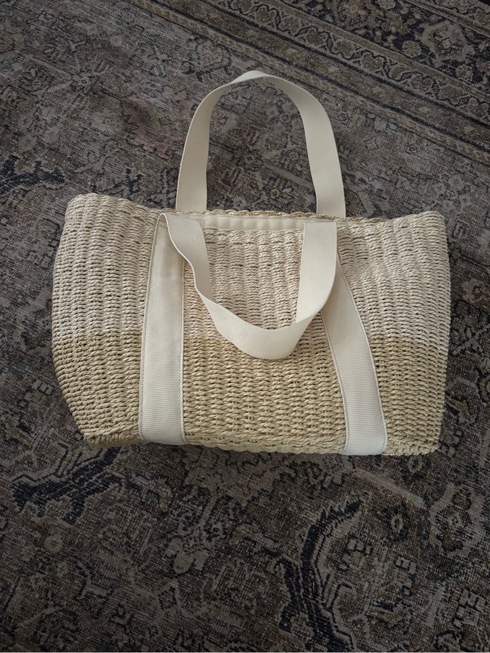 J. Crew woven tote